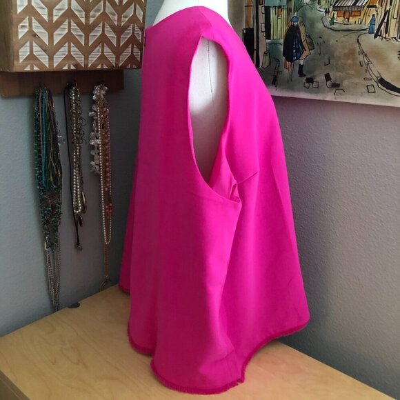 Victoria Beckham for Target Fuchsia Pink Sleeveless Blouse size 3X - NWT's - Picture 5 of 12
